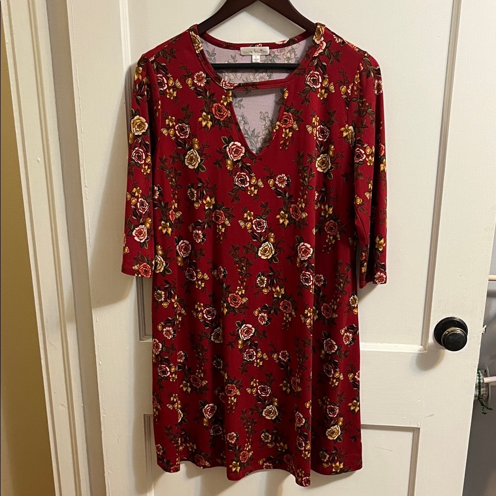 Nine Britton Red Floral Dress